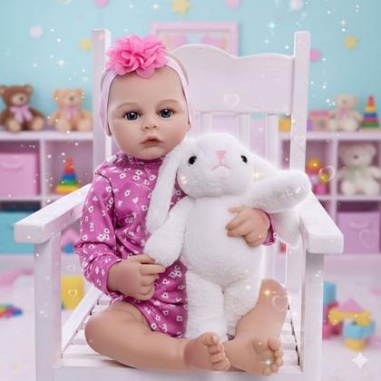 Imagem de Boneca Reborn Recém-Nascida Realista Acompanha Enxoval