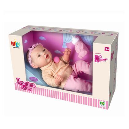 Imagem de Boneca Reborn Rosa Realista + Cadeira p/ Brincadeira Banho