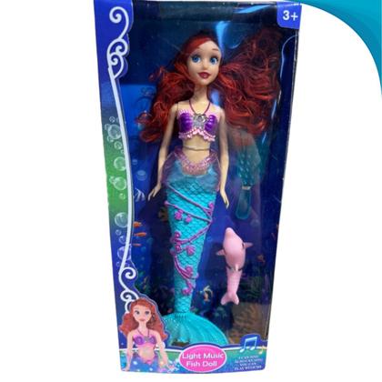 Imagem de Boneca Sereia Com Música Para Menina Presente Dia Das Crianças Original