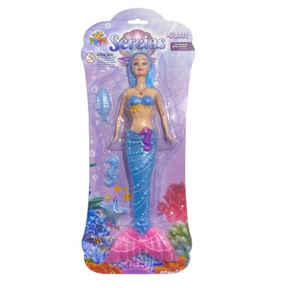 Imagem de Boneca Sereia Várias Cores Criança Articulada De Brinquedo - Zoop Toys