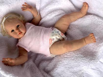 Imagem de Boneca Silicone Reborn Anano Realistic 60 cm com cabelo e brinquedos