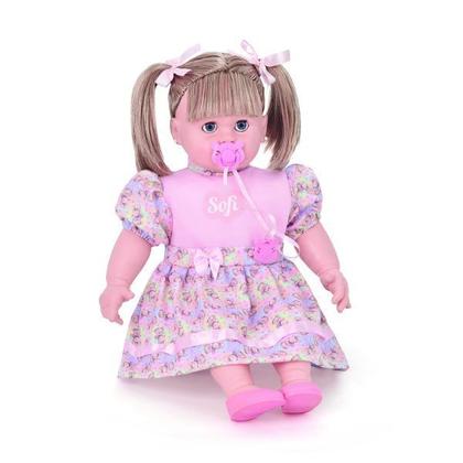 Imagem de Boneca Sofi Fala 74 Frases Educativas 58cm Adijomar
