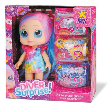 Imagem de Boneca Surprise Dolls Surpresa Divertoys Acessórios Surpresa