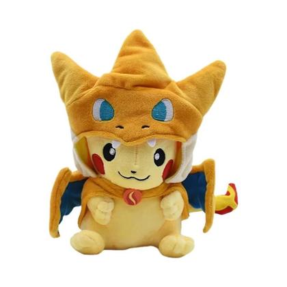 Bonecas de Pelúcia Pokémon (20-30cm) - Eevee, Pikachu, Charizard, Lucario Imagem de Bonecas de Pelúcia Pokémon (20-30cm) - Eevee, Pikachu, Charizard, Lucario