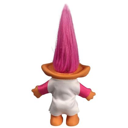 Imagem de Bonecas Troll vintage Yintlilocn de 7,5 polegadas com cabelo rosa