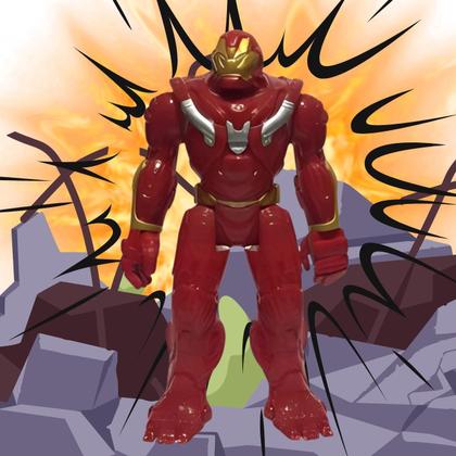 Boneco 30Cm Articulado Com Som, Led Personag:Homem De Ferro - Elite Imagem de Boneco 30Cm Articulado Com Som, Led Personag:Homem De Ferro