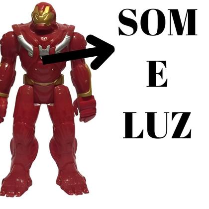 Boneco 30Cm Articulado Com Som, Led Personag:Homem De Ferro - Elite Imagem de Boneco 30Cm Articulado Com Som, Led Personag:Homem De Ferro