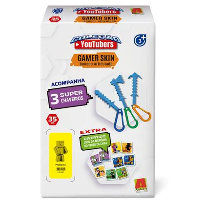 Imagem de Boneco 35cm Problems + 3 Ferramentas +Chaveiro +Jogo Memória