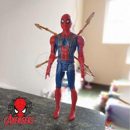 Imagem de Boneco Action Figure Vingadores Ultimato Homem Aranha 29Cm