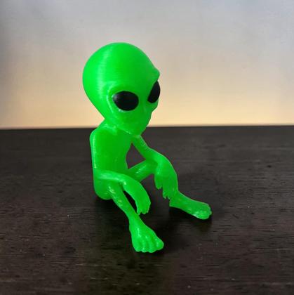 Imagem de Boneco Alien Et Alienígena Decoração Brinquedo Enfeite Extraterrestre Verde Limão 6,5 cm Altura