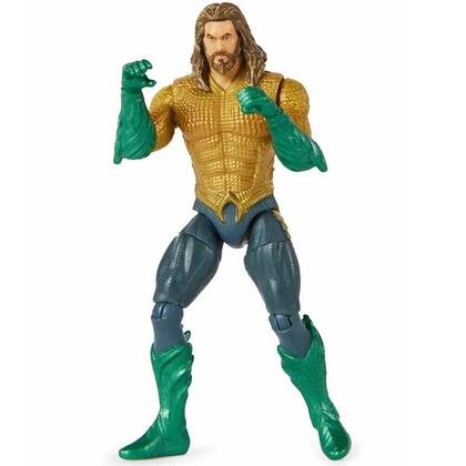 Imagem de Boneco Aquaman Dourado 10CM com Acessorios Filme Aquaman 2 DC SUNNY 3454