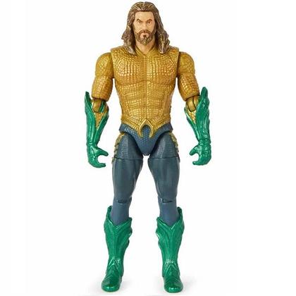 Imagem de Boneco Aquaman Dourado 10CM com Acessorios Filme Aquaman 2 DC SUNNY 3454