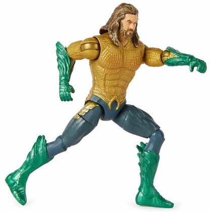 Imagem de Boneco Aquaman Dourado 10CM com Acessorios Filme Aquaman 2 DC SUNNY 3454