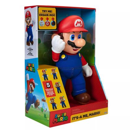 Imagem de Boneco Articulado com Som Super Mario Nintendo Candide
