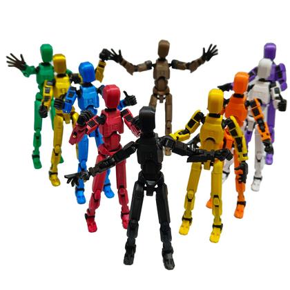 Imagem de Boneco Articulado Dummy 13 Diversas Cores Brinquedo Infantil Criança Colecionador Colecao