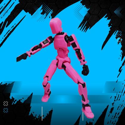 Imagem de Boneco Articulado Dummy13 Impressão 3d mais Acessórios Rosa