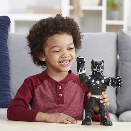 Imagem de Boneco Articulado - Mega Mighties - Marvel Super Hero - Pantera Negra - Hasbro