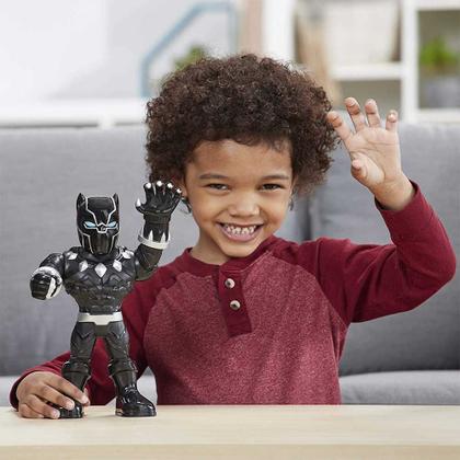 Imagem de Boneco Articulado - Mega Mighties - Marvel Super Hero - Pantera Negra - Hasbro