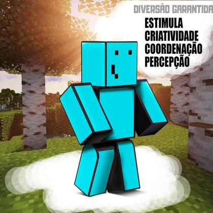 Imagem de Boneco Articulado Problems Do Jogo Mine Algazarra 35cm Craft