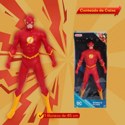Imagem de Boneco Articulado The Flash 45cm DC Comics Brinquedo 1097