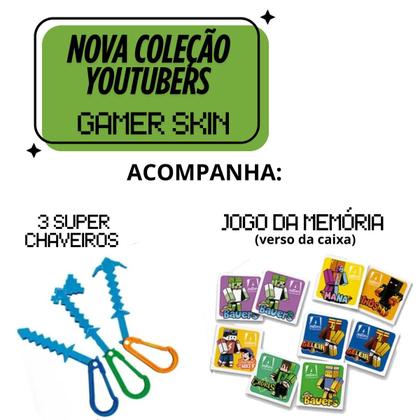 Imagem de Boneco athos 25cm minecraft original articulado gamer skins