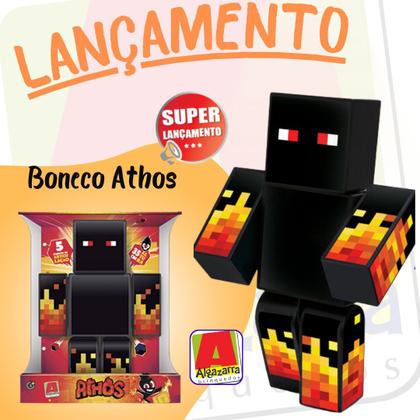Imagem de Boneco athos 25cm minecraft original articulado gamer skins