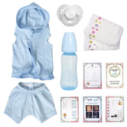 Imagem de Boneco Bebê Reborn Masculino Recem Nascido Enxoval Príncipe