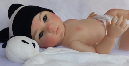 Imagem de Boneco Bebe Reborn Menino Carequinha Brinquedo Criança Brasil Realista Vinil Corpo de Silicone