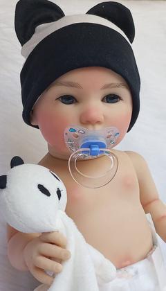 Imagem de Boneco Bebe Reborn Menino Carequinha Brinquedo Criança Brasil Realista Vinil Corpo de Silicone
