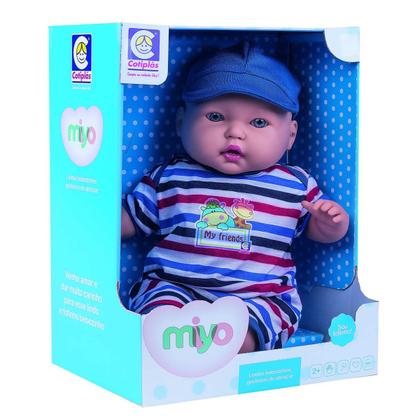 Imagem de Boneco Bebezinho Miyo Menino Coleção Fofinhos Cotiplás