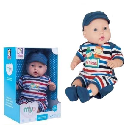 Imagem de Boneco Bebezinho Miyo Menino Coleção Fofinhos Cotiplás