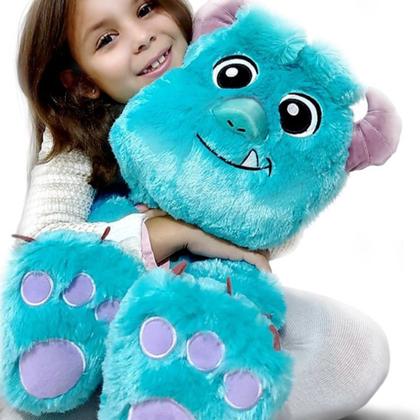 Imagem de Boneco Brinquedo Pelúcia Sulley Big Feet 45cm Disney Criança Monstros SA FF0450 Fun