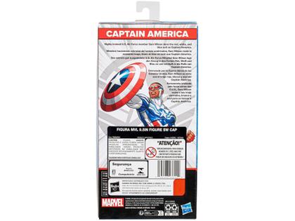 Imagem de Boneco Capitão América Marvel Mighty Hero Series - 24cm com Acessório Hasbro