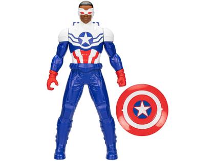 Imagem de Boneco Capitão América Marvel Mighty Hero Series - 24cm com Acessório Hasbro