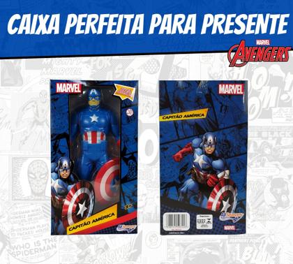 Imagem de Boneco Capitão América Vingadores Articulado Avengers 22cm