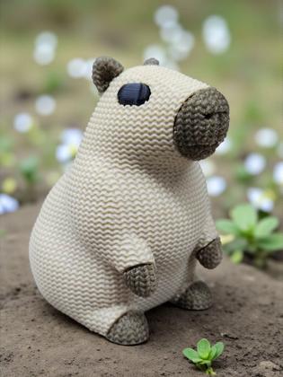 Imagem de Boneco Capivara em Crochê 3D
