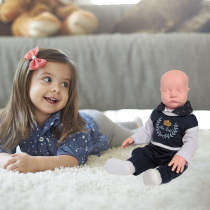 Imagem de Boneco Careca Marinheiro Azul com Bolsa Maternidade Completa