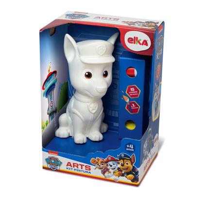 Imagem de Boneco Chase Patrulha Canina Para Colorir Com Tintas Guache Paw Patrol