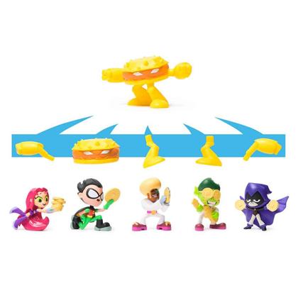 Imagem de Boneco Ciborgue + 1 Peça Robô de Hamburguer - Jovens Titãs