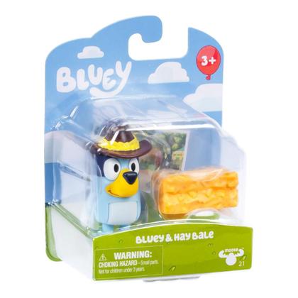 Imagem de Boneco Colecionável 6cm Bluey - Bluey e Fardo de Feno