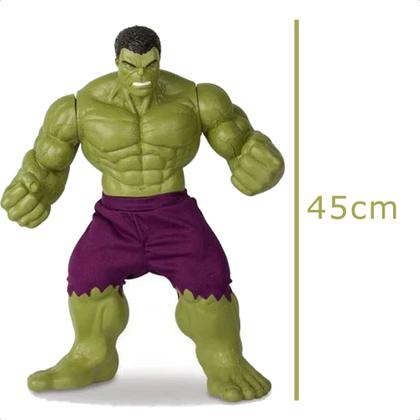 Imagem de Boneco Colecionável Hulk Verde Revolution Gigante 45CM Articulado +De 3 Anos Brinquedo Mimo Toys - 0516