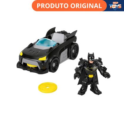 Imagem de Boneco com veículo imaginext dc super friends batmobile - mattel jfj68/jfj67