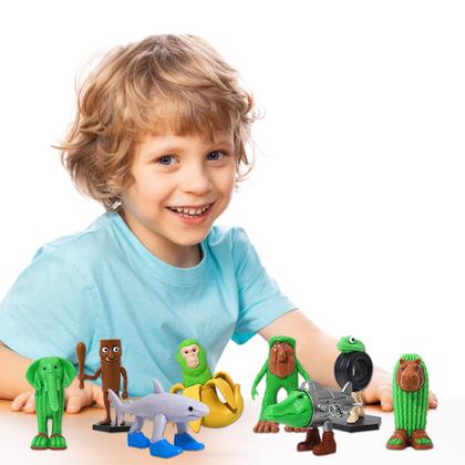 Imagem de Boneco de ação DUMPOP Italian Brainrot Tralalero Tralala x8