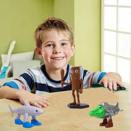 Imagem de Boneco de ação DUMPOP Italian Brainrot Tralalero Tralala x8