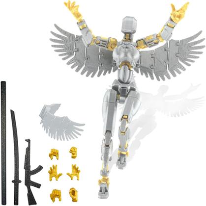 Imagem de Boneco de ação genérico T13 de sexta geração com asas de anjo
