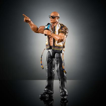 Boneco de ação Mattel WWE Elite The Rock Series 115 15cm - Bonecos