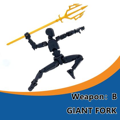 Imagem de Boneco de ação Qoopower T13 Titan 13 Robot com armas e acessos.