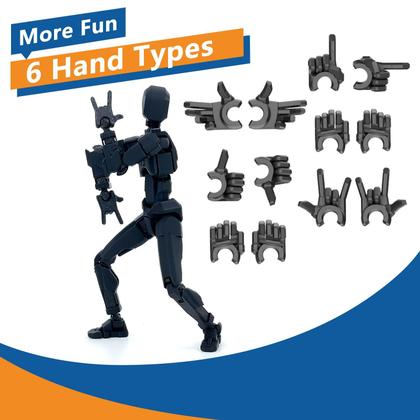 Imagem de Boneco de ação Qoopower T13 Titan 13 Robot com armas e acessos.