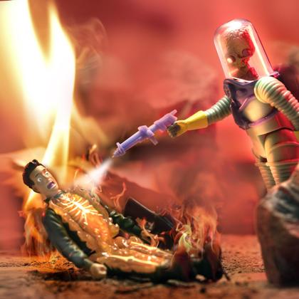 Imagem de Boneco de ação Super7 Mars Attacks Burning Flesh de 3,75 polegadas