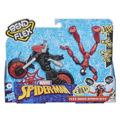 Imagem de Boneco de ação Toy Spider-Man Marvel Bend e Flex Rider
